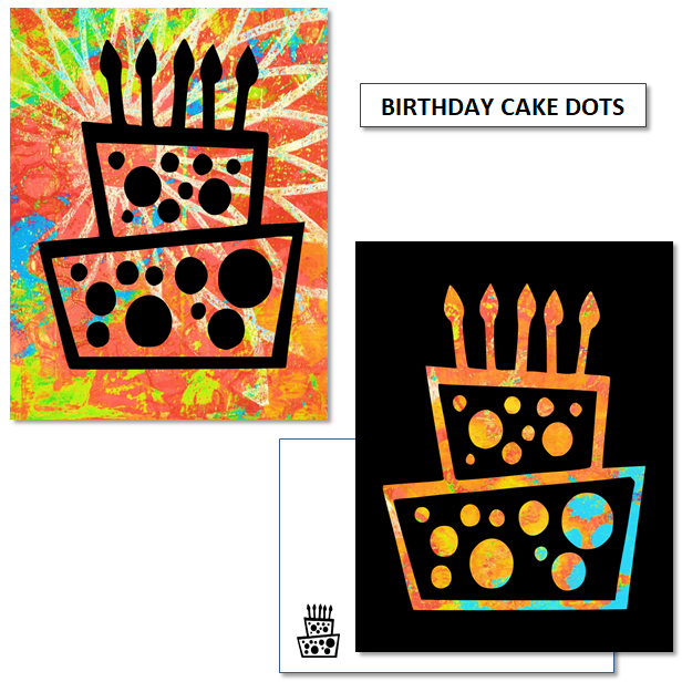 BIRTHDAY CAKE DOTS - mix & match