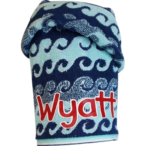 Wyatt - Catch the Waves Baby Bath Towel