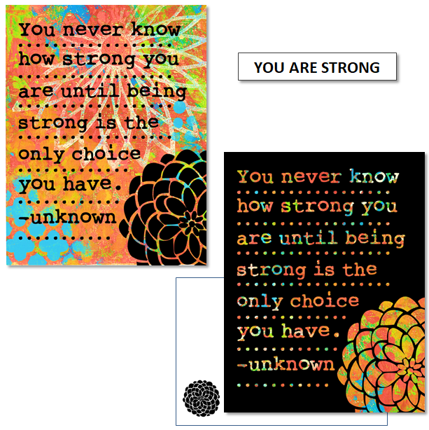 YOU ARE STRONG - mix & match